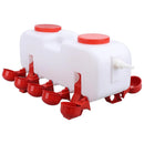 10L Chicken Poultry Automatic Drinking Tank Drinker Feeding Pot Water Dispenser-13