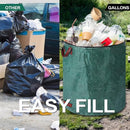 Green Garden Waste Bags with Lids 76 x 67 cm - 3 Pieces-10