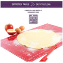 Orange Reusable Non-Stick Silicone Rolling Dough Mat Cake Pastry Baking Fondant Sheet - 29*26cm-12