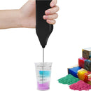 Electric Kitchen Mini Foamer Milk Frother Egg Beater Stirrer Whisk Mixer Tool - Purple-3