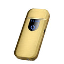 Arc Rechargeable Windproof Flameless Electronic Metal Lighter Usb Lighters Au - Yellow-11