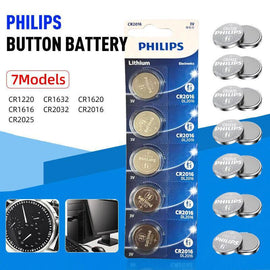 5-20Pcs Philips Cr1220 Cr1616 Cr1620 Cr1632 Cr2016 Cr2025 Cr2032 Button Battery - CR2025-20PCS