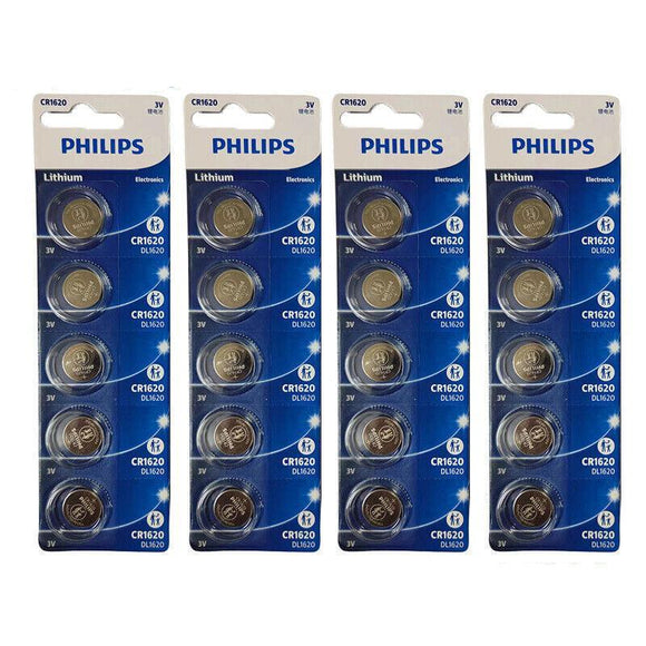 5-20Pcs Philips Cr1220 Cr1616 Cr1620 Cr1632 Cr2016 Cr2025 Cr2032 Button Battery - CR2025-20PCS