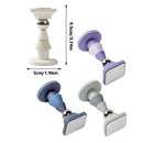 Silicone Silent Door Stopper with Suction Base and Secure Hold Catch Design - Blue-4