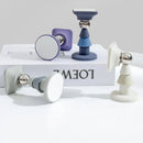Silicone Silent Door Stopper with Suction Base and Secure Hold Catch Design - Blue-11