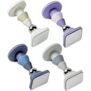 Silicone Silent Door Stopper with Suction Base and Secure Hold Catch Design - Grey-3