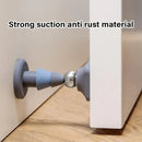 Silicone Silent Door Stopper with Suction Base and Secure Hold Catch Design - Grey-5