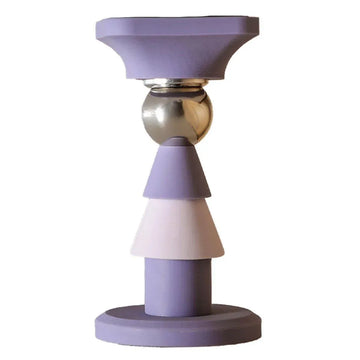 Silicone Silent Door Stopper with Suction Base and Secure Hold Catch Design - Purple