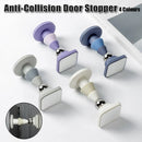 Silicone Silent Door Stopper with Suction Base and Secure Hold Catch Design - Purple-2