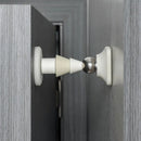 Silicone Silent Door Stopper with Suction Base and Secure Hold Catch Design - White-9