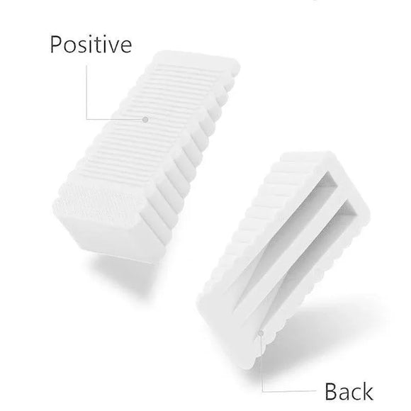 2Pcs Thick Rubber Wedge Door Stoppers Floor Carpet Heavy Duty Door Stop Security