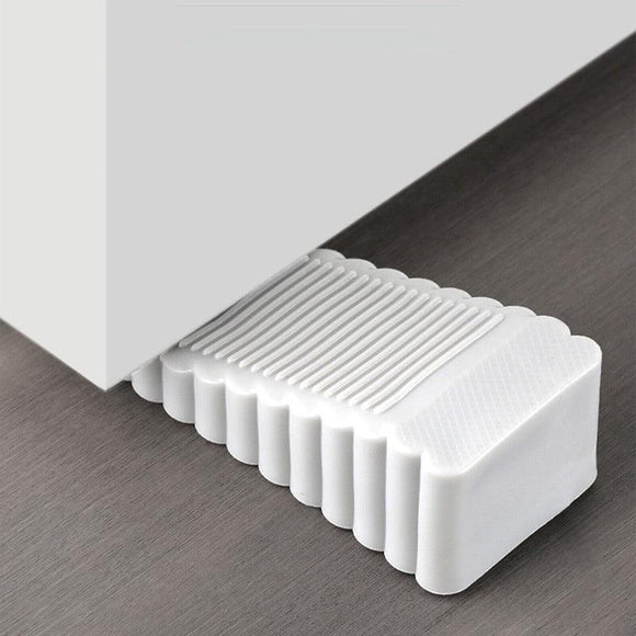 2Pcs Thick Rubber Wedge Door Stoppers Floor Carpet Heavy Duty Door Stop Security