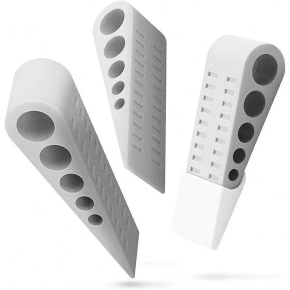 3Pcs Rubber Grip Wedge Door Stoppers Floor Carpet Heavy Duty Door Stop Security