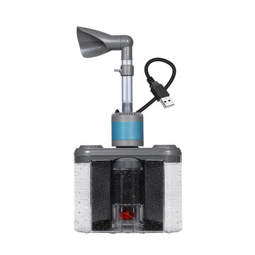 Aquarium Six in One Filter Reverse Air Lift Suction Aeration Wave Maker System - 0