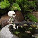 1-Piece Fishing Skeleton Garden Ornament-5