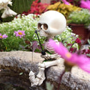 1-Piece Fishing Skeleton Garden Ornament-7