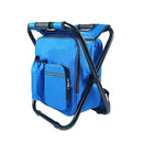 Portable Outdoor Folding Chair Oxford Small Stool for Fishing Camping Hiking - Blue-1