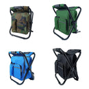 Portable Outdoor Folding Chair Oxford Small Stool for Fishing Camping Hiking - Blue-3