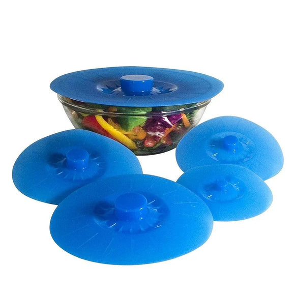 5-Piece Blue Food Cover Set in Assorted Sizes