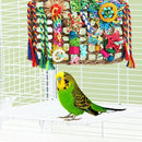 1-Piece Multicolour Bird Cage Climbing Net Toy, 28 x 21 cm-12