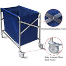 Folding Linen Trolley with Hand Push Design for Storage Room Cleaning Service-8