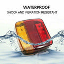 2X Square 26 Led Trailer Tail Lights Stop Brake Reverse Indicator Taillight Lamp-3