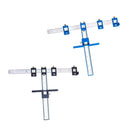 Furniture Carpentry Drill Guide Punch Locator Woodworking Hole Locator Ruler - Blue-2