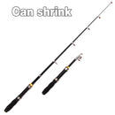 Portable Mini Fishing Rod Fishing Gear Compact Travel Rods for Outdoor Sports - 235cm-9
