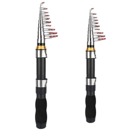 Portable Mini Fishing Rod Fishing Gear Compact Travel Rods for Outdoor Sports - 235cm - 0