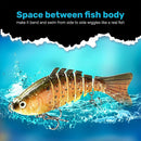 5PCS Faux Lure Set Fish Hard Fake Bait Fishing Lures Artificial Bait Tackle Gear-8