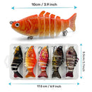 5PCS Faux Lure Set Fish Hard Fake Bait Fishing Lures Artificial Bait Tackle Gear-3