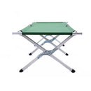 Portable Lightweight Folding Aluminum Camping Bed Ultra Light Outdoor Camp Bed - Green-14