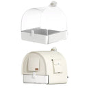 3in1 Parrot Bath Basin Bird Bathtub Cage or Accessory Pet Bird Feeder Water Bowl - Overdress-3