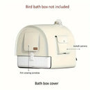 3in1 Parrot Bath Basin Bird Bathtub Cage or Accessory Pet Bird Feeder Water Bowl - Overdress-7