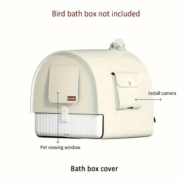 3in1 Parrot Bath Basin Bird Bathtub Cage or Accessory Pet Bird Feeder Water Bowl - Overdress