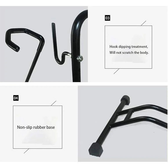 Mountain Bicycle Stand Parking Rack L Shaped Frame Bike Display Maintenance Tool