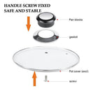 2PCS Cookware Lid Knob Handle Set for Pot Pan Saucepan Replacement-3