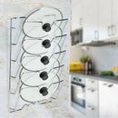 Pan Lid Holder Storage Rack Wall Mount Pot Cover Organizer Kitchen Accessories-8