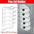 Pan Lid Holder Storage Rack Wall Mount Pot Cover Organizer Kitchen Accessories-1