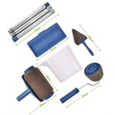 8Pcs/Set Pro Paint Roller Brush Handle Flocked Edger Wall Painting Hand Tool-3