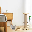 1-Piece Cat Scratching Post with Turntable Toy-6