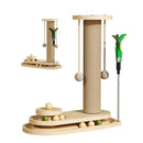 1-Piece Cat Scratching Post with Turntable Toy-12