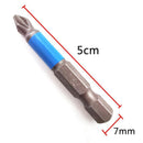 10PCS Anti Slip Electric Hex Shank 50mm PH2 Cross Head Screwdriver Bits Set-3