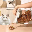 2Sizes Portable Transparent Grain Storage Jar Cat Food Rice Snack Tea Container - 2000ML-8