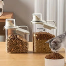 2Sizes Portable Transparent Grain Storage Jar Cat Food Rice Snack Tea Container - 2000ML-9