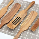 5pcs Wooden Spatula Set Kitchen Cooking Utensils Wooden Spatula for Cooking-12