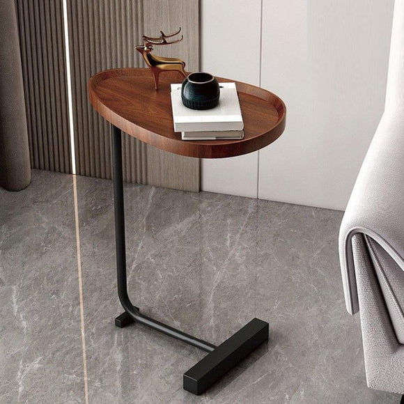 Fashion Snack Side Table C Shaped End Table for Sofa Couch Bed Small Living Room