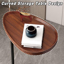 Fashion Snack Side Table C Shaped End Table for Sofa Couch Bed Small Living Room-5
