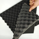 Black Egg-Crate Wall Panel Set 30 x 30 x 3 cm - 20 Pieces-12