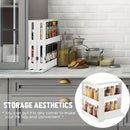 Rotating Spice Rack Kitchen Organizer Food Storage Rack Spice Organizer Stand-7